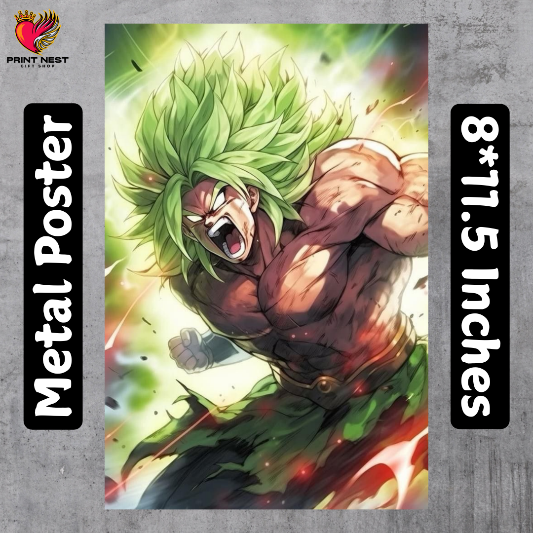 Broly Legendary Super Saiyan Metal Poster