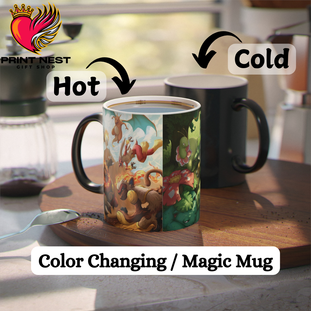 Fire, Grass & Water Type Pokemons Mug