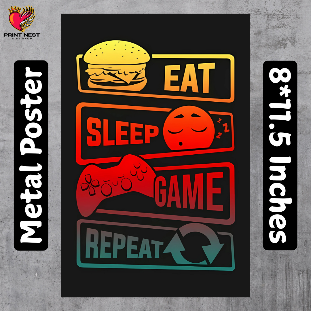 Gamers Metal Poster
