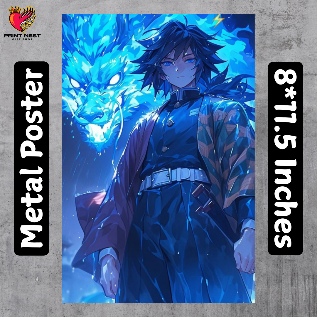 Giyu Tomioka Metal Poster