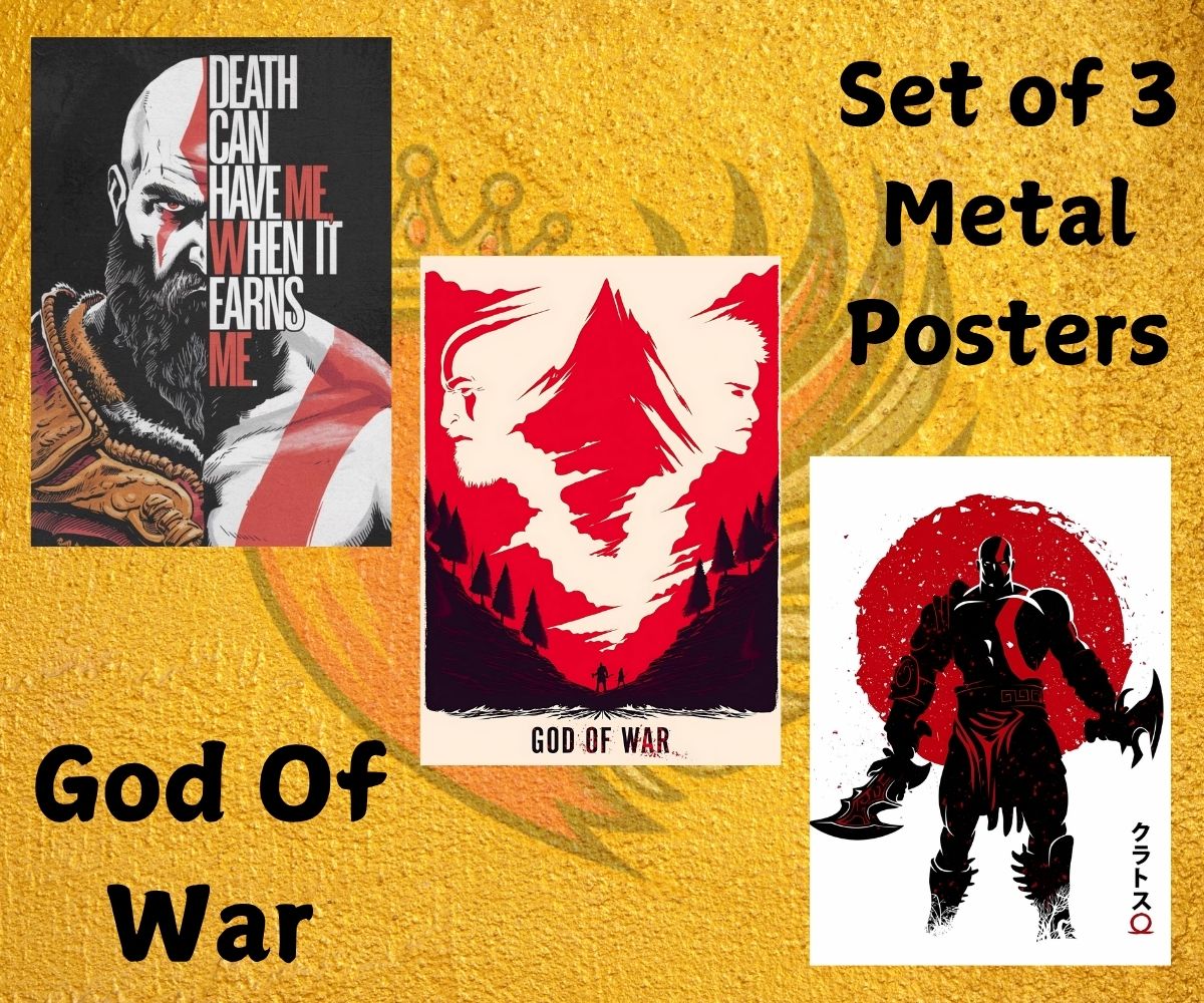 God Of War Metal Poster