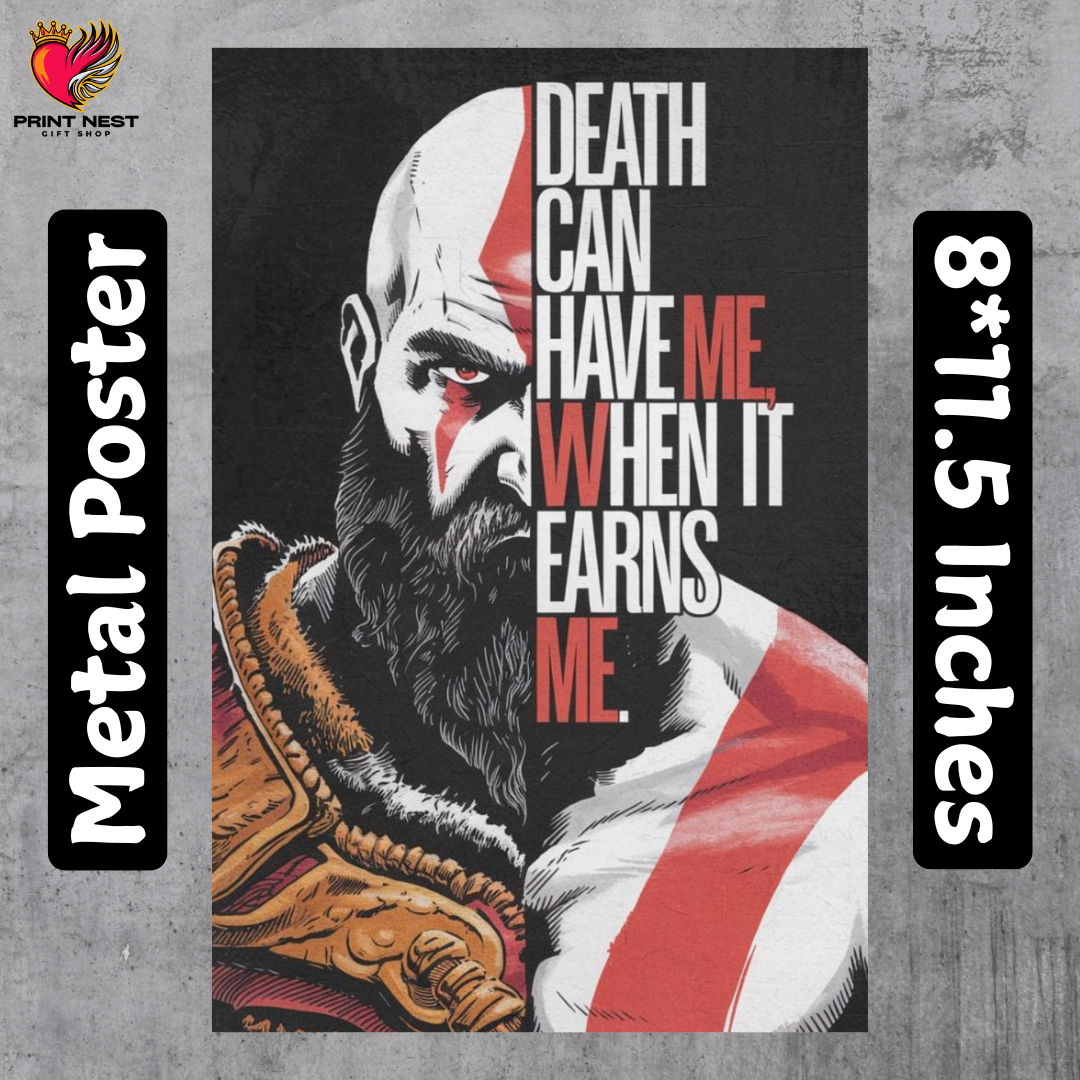 God of War Metal Poster