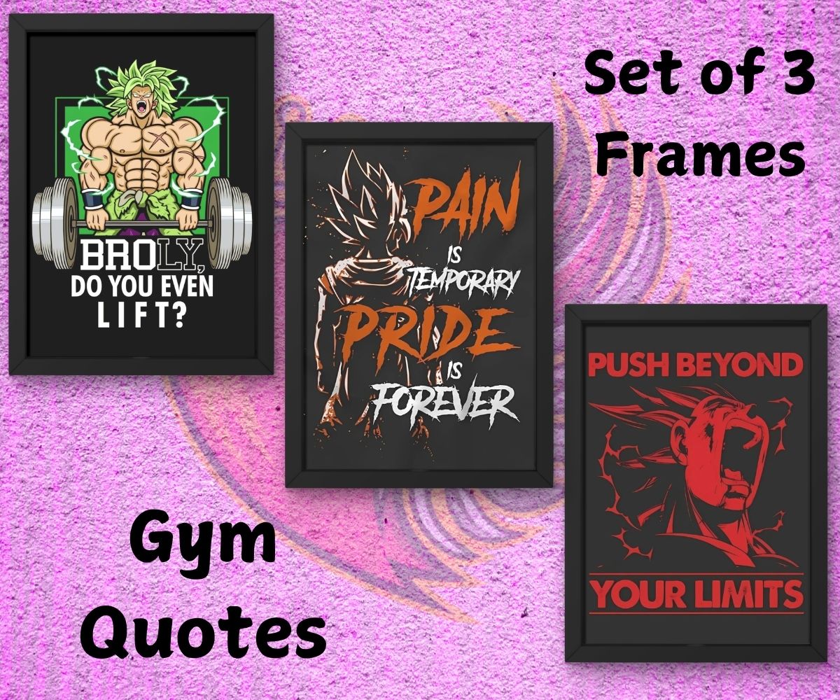 Gym Quotes Frames