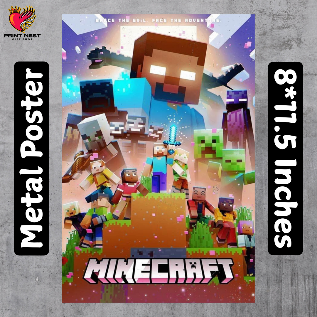 Minecraft Metal Poster