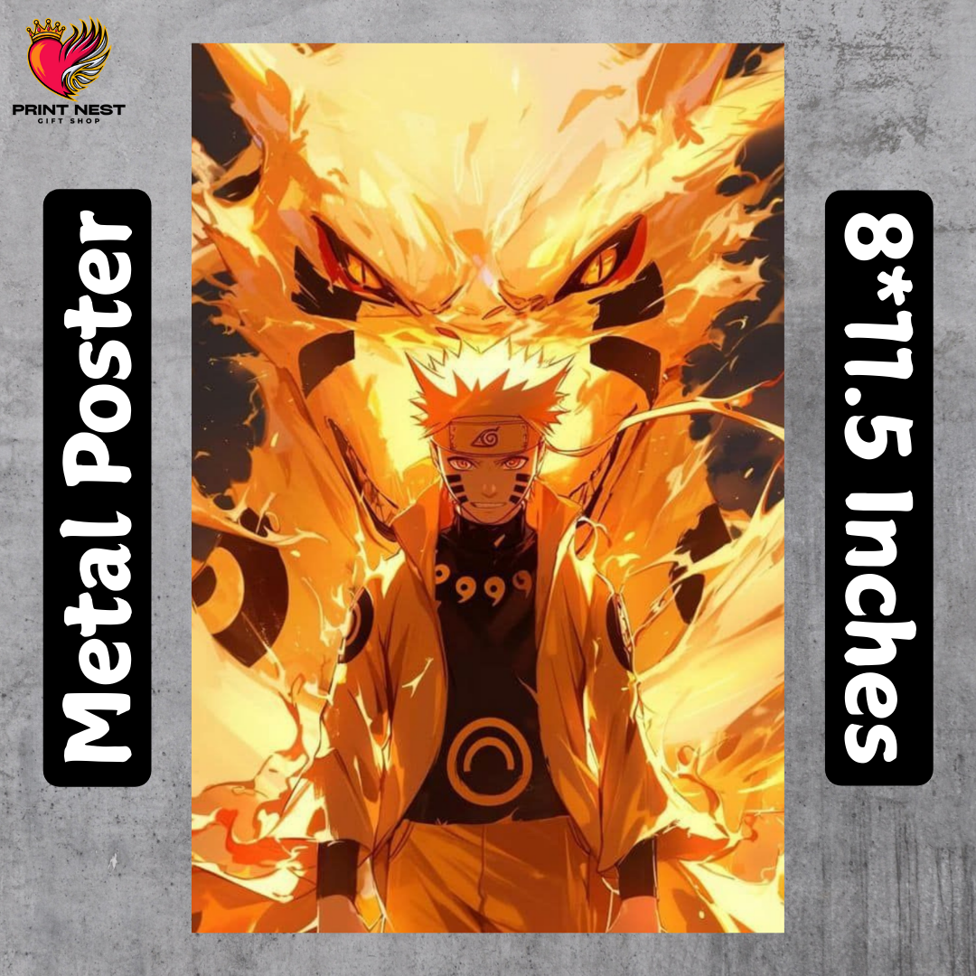 Naruto Uzumaki Metal Poster