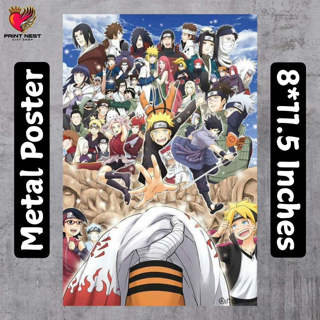 Naruto Metal Poster