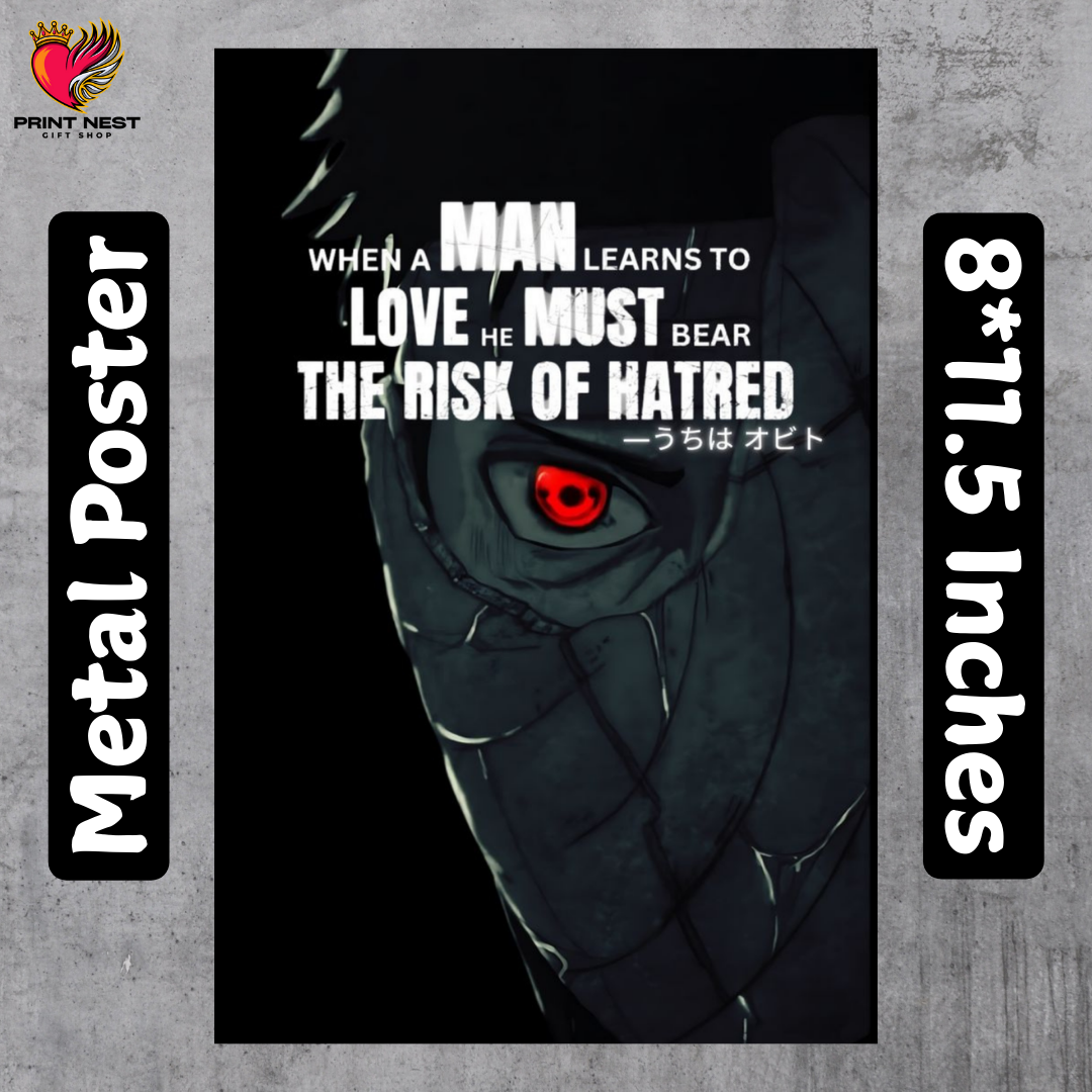 Obito Uchiha Metal Poster