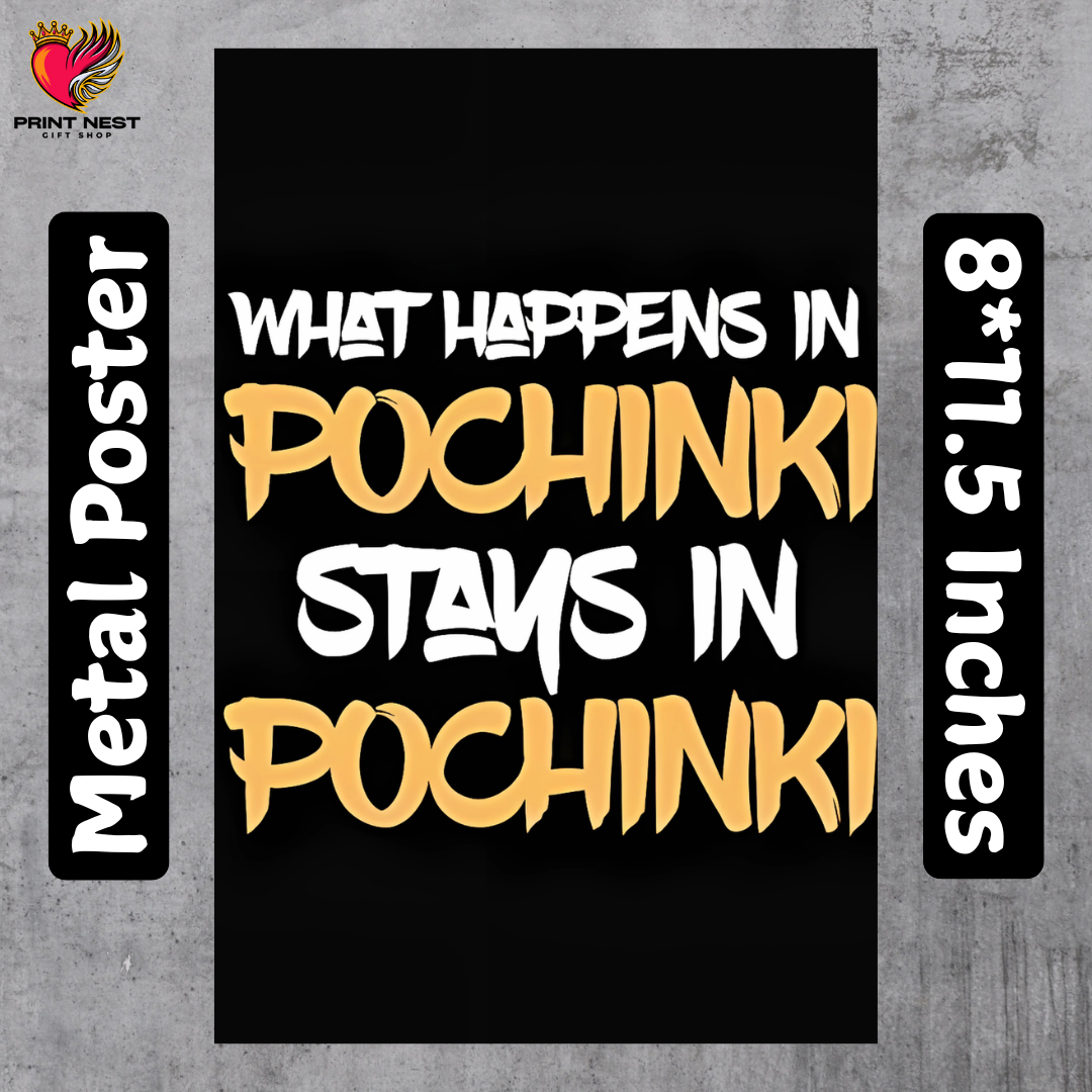 Pochinki Metal Poster