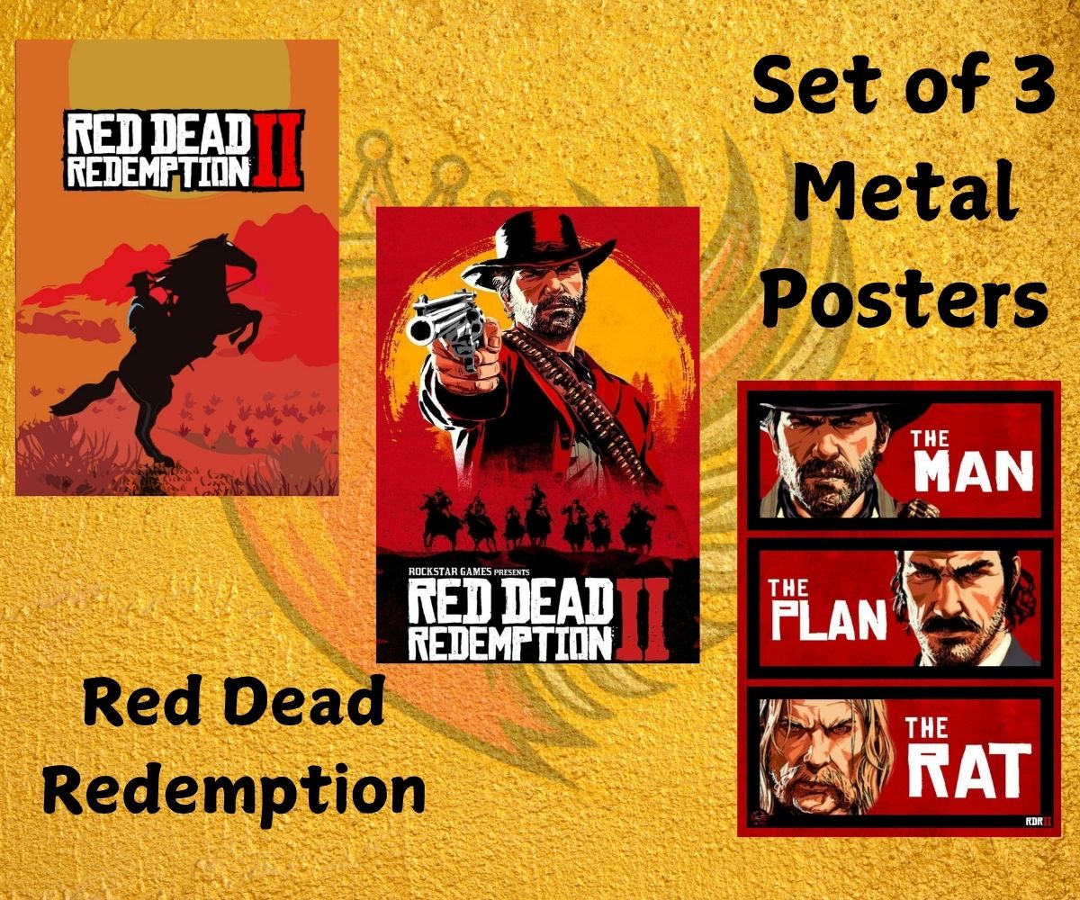 Red Dead Redemption Metal Posters
