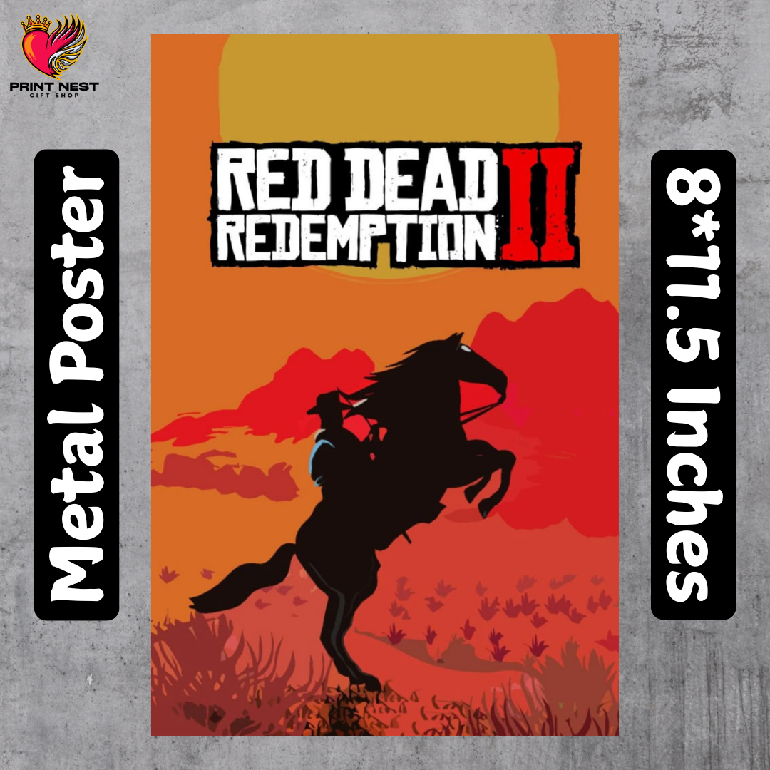 Red Dead Redemption 2 Metal Poster