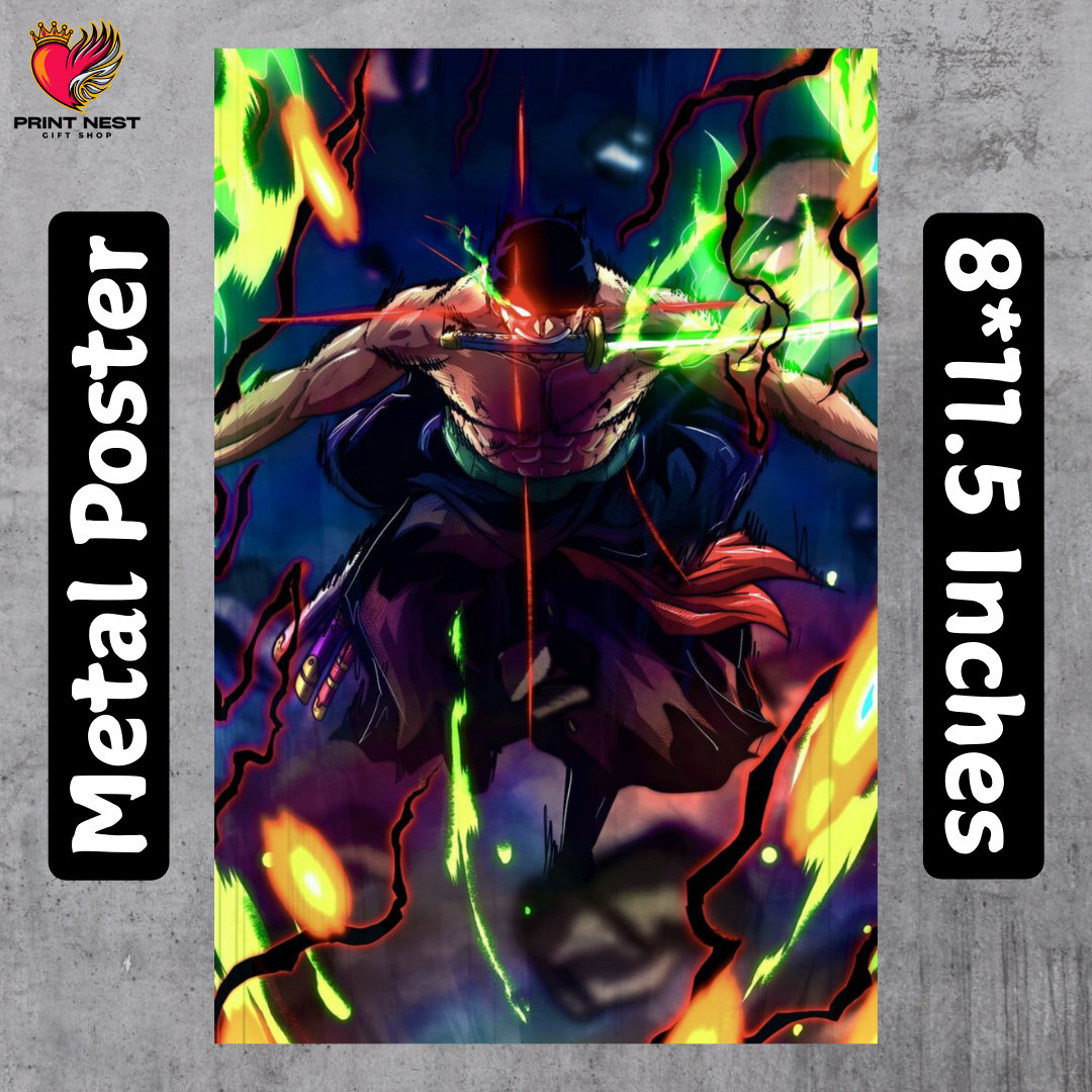 Roronoa Zoro Metal Poster