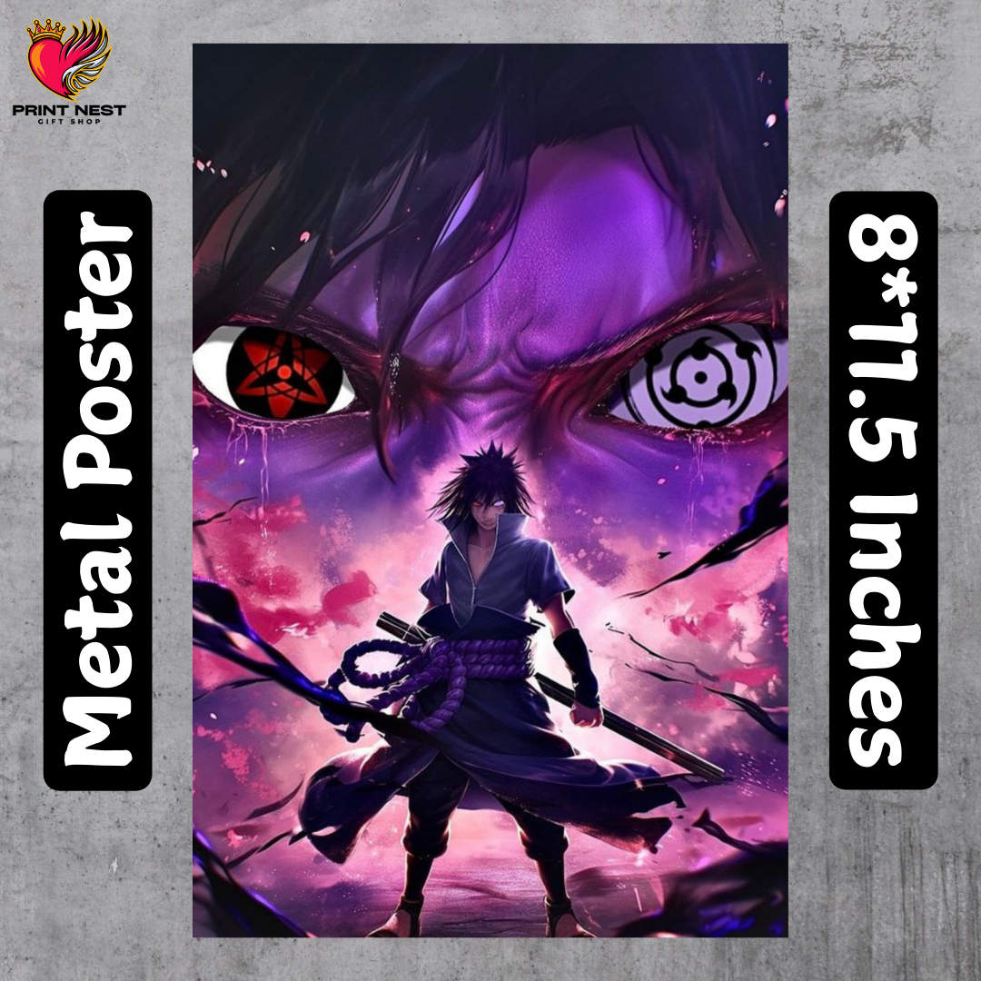 Sasuke Uchiha Metal Poster