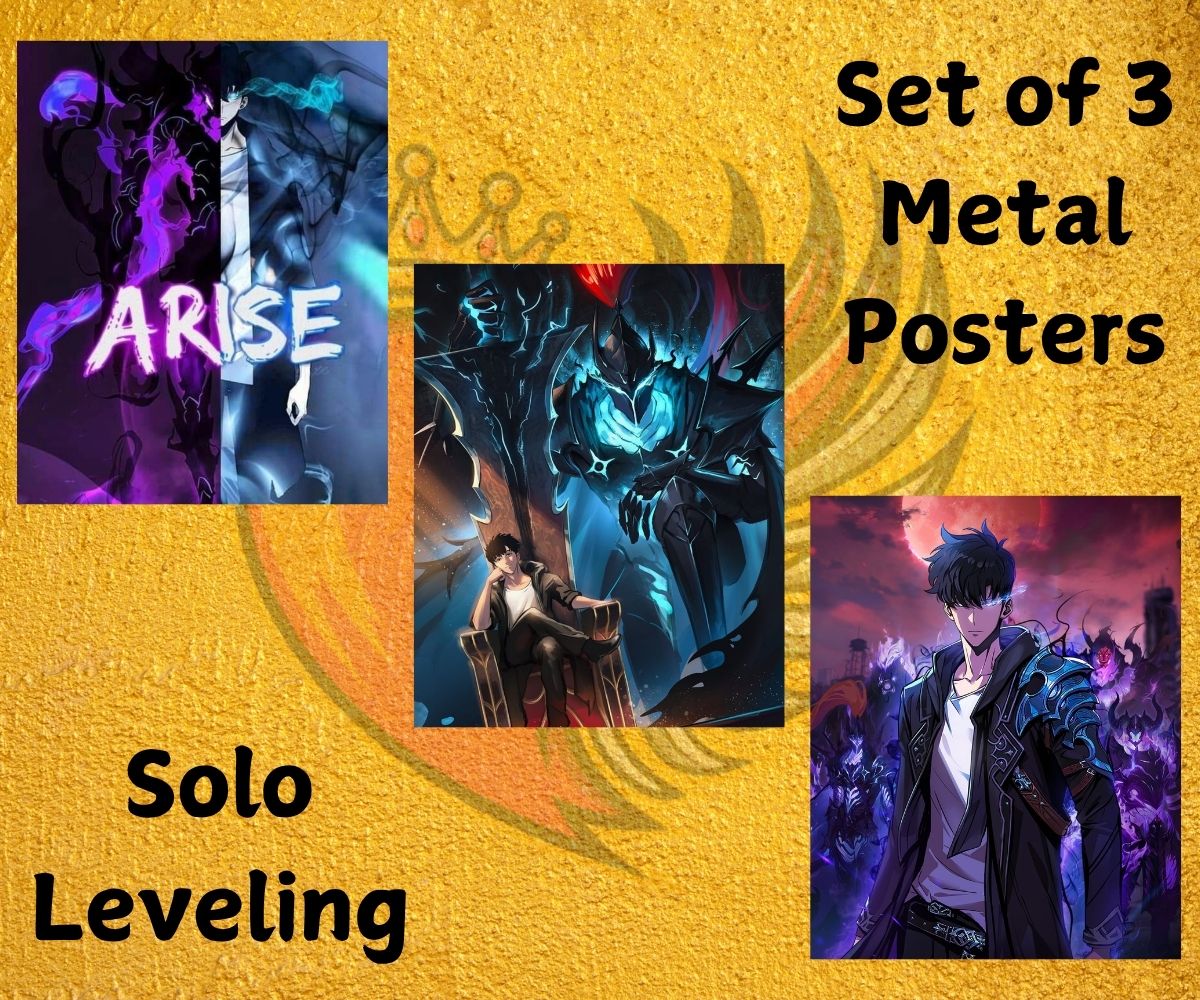 Solo Leveling Metal Postersss