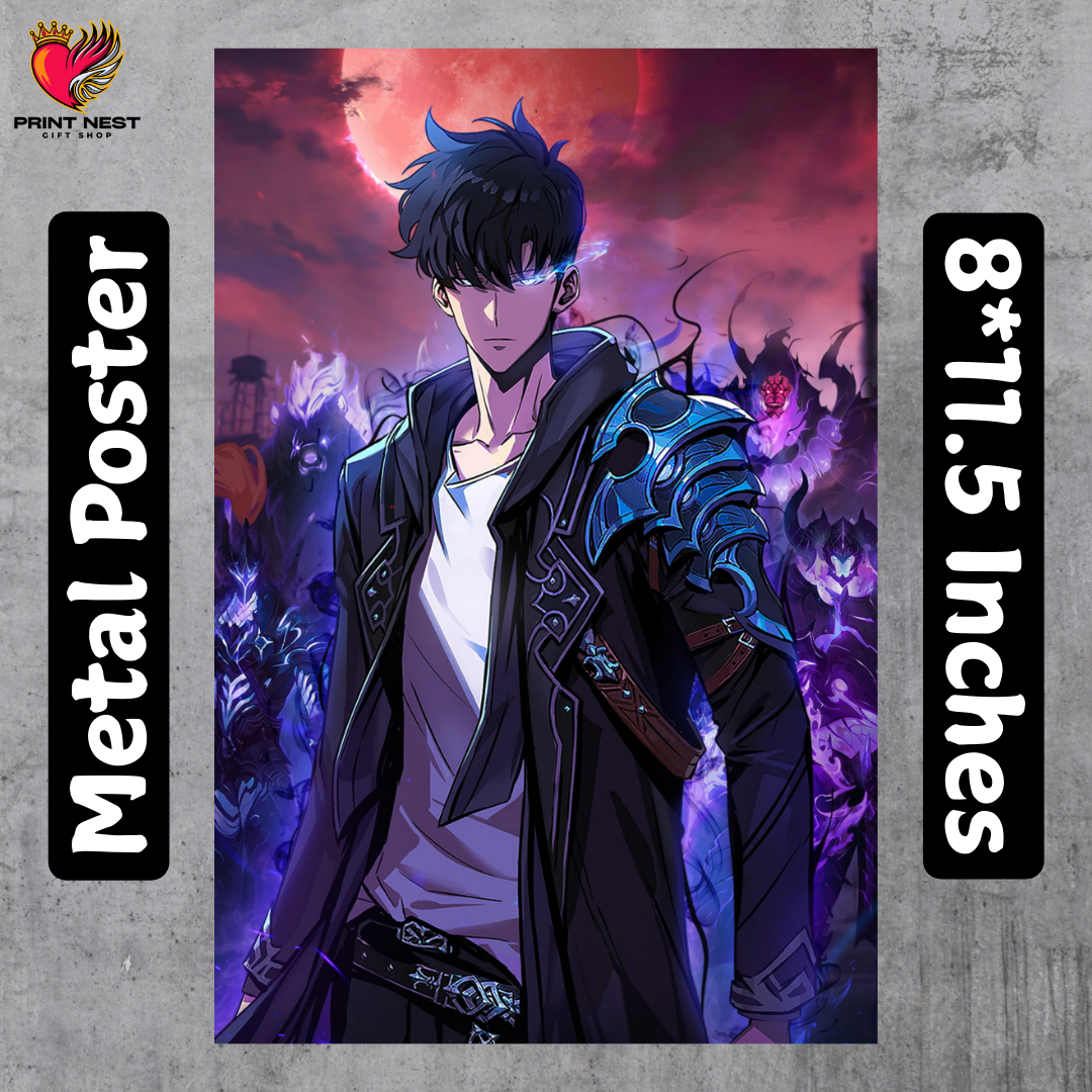 Solo Leveling 1 Metal Poster