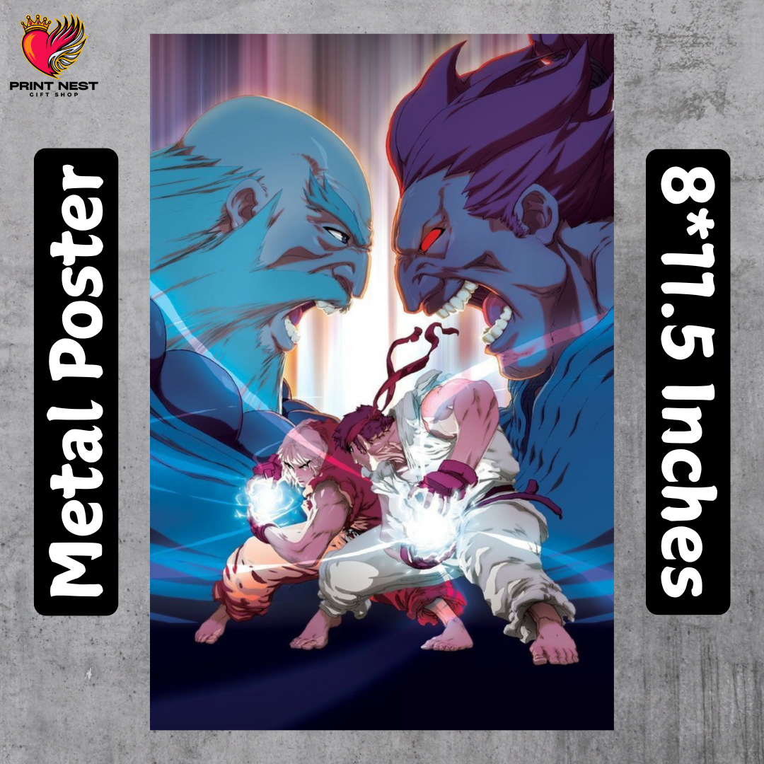 Street Fighter (2) Metal Poster
