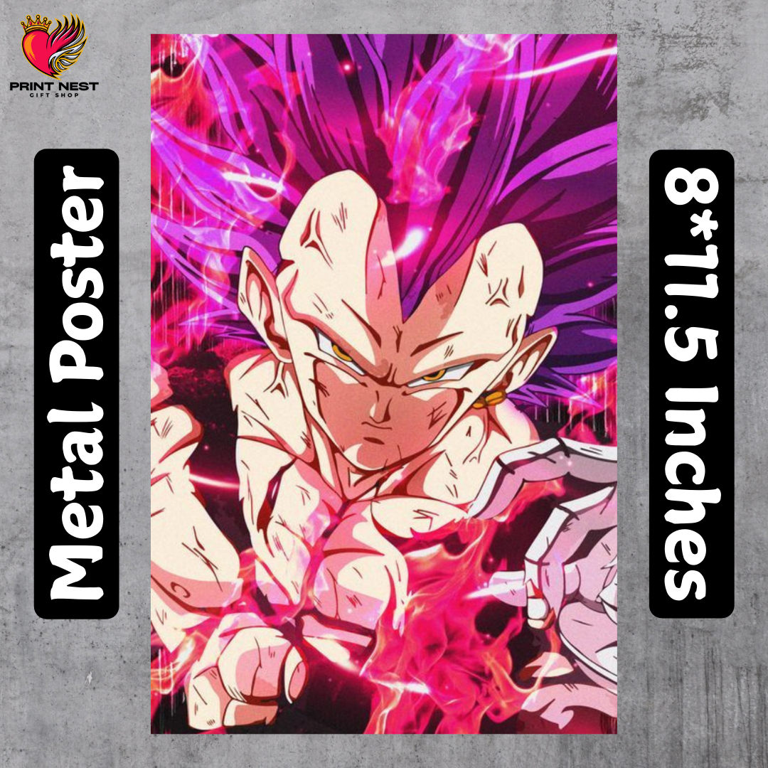 Vegeta Ultra Ego Metal Poster