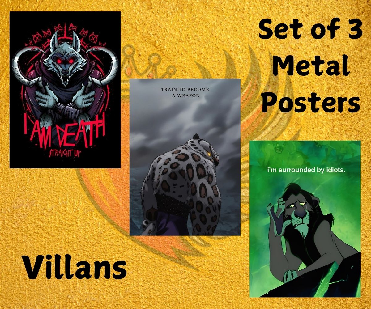 Villans Metal Posters