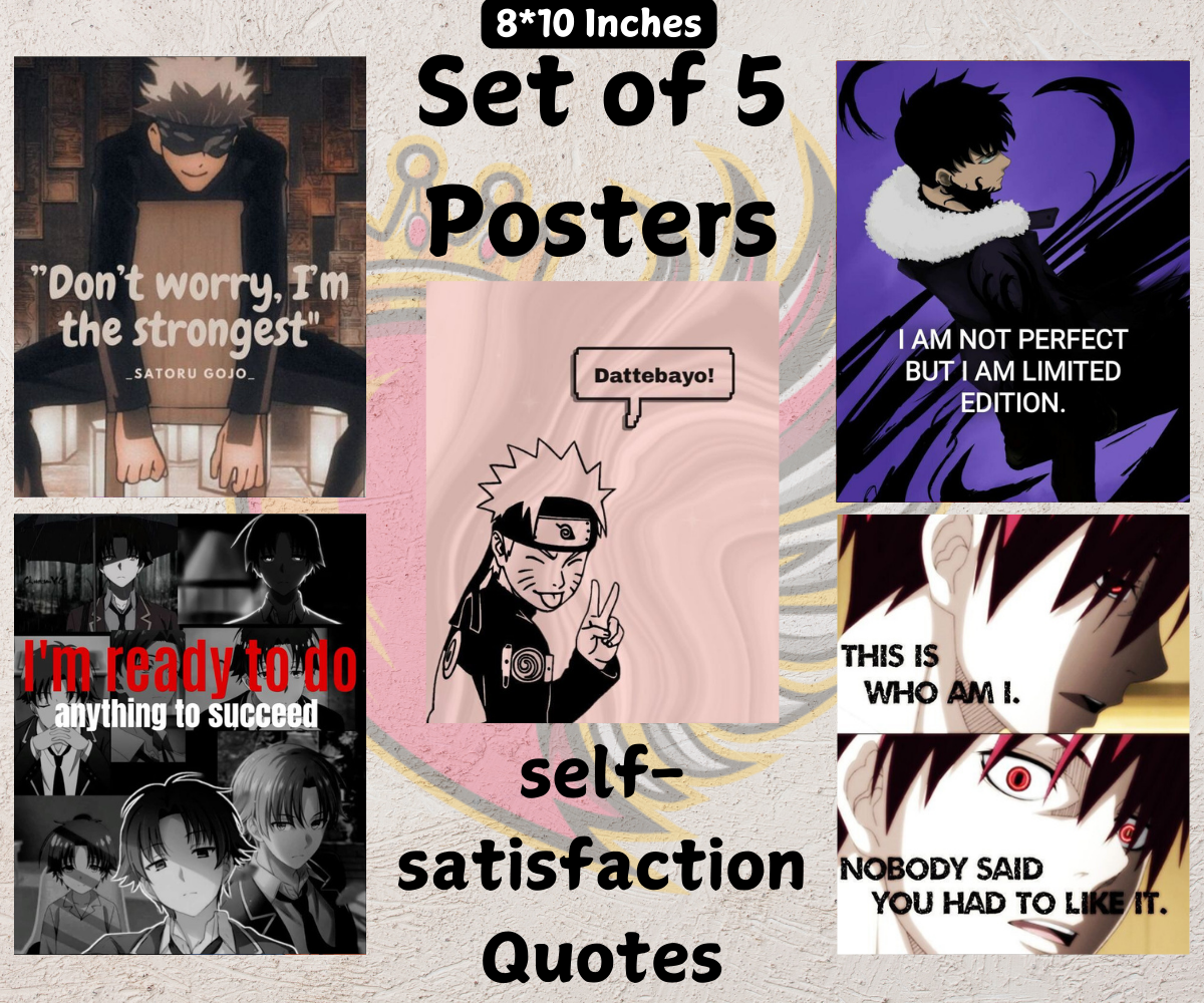 Self-satisfaction Quotes Posters