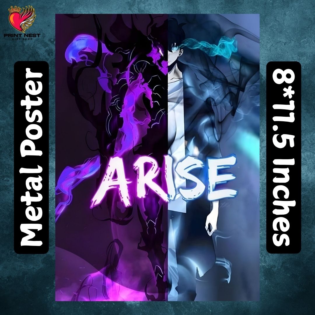 Solo Leveling Metal Postersss