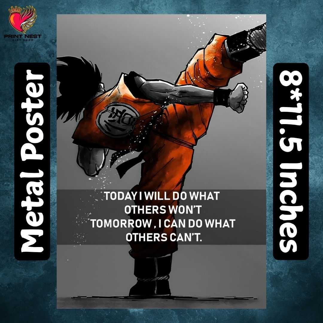 Gym Quotes Metal Poster