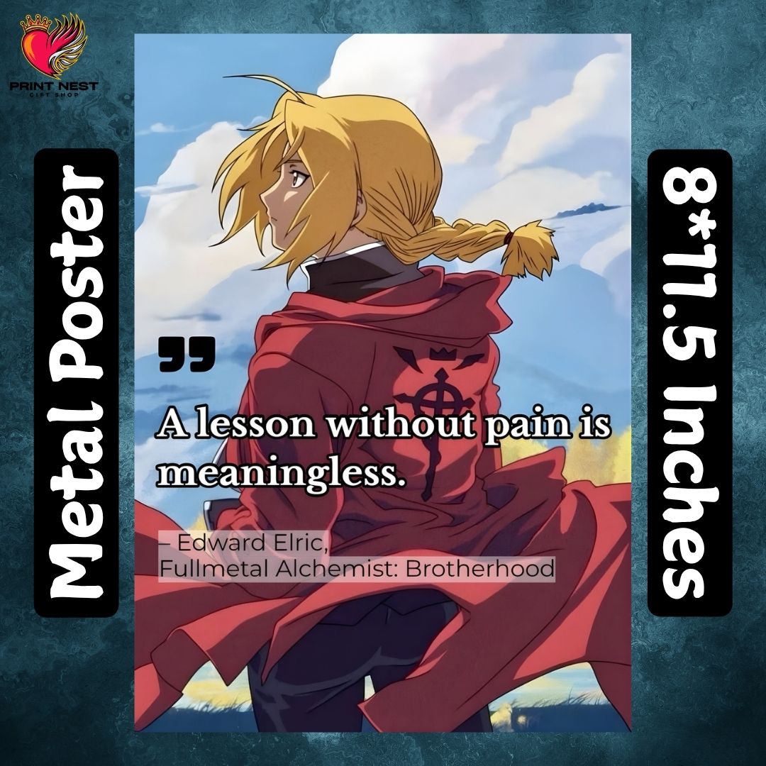 Sad Life Quotes Metal Poster