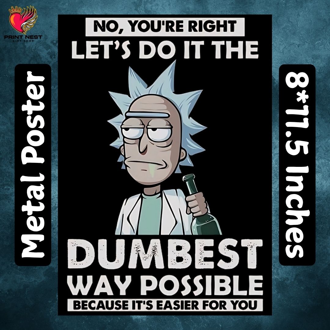 Rick and Morty Metal Posters