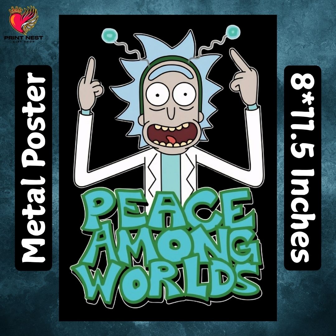 Rick and Morty Metal Posters