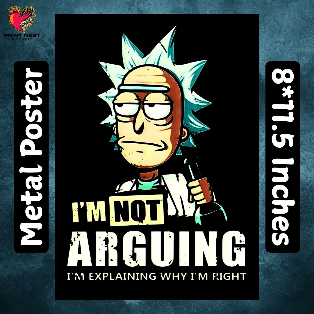 Rick and Morty Metal Posters