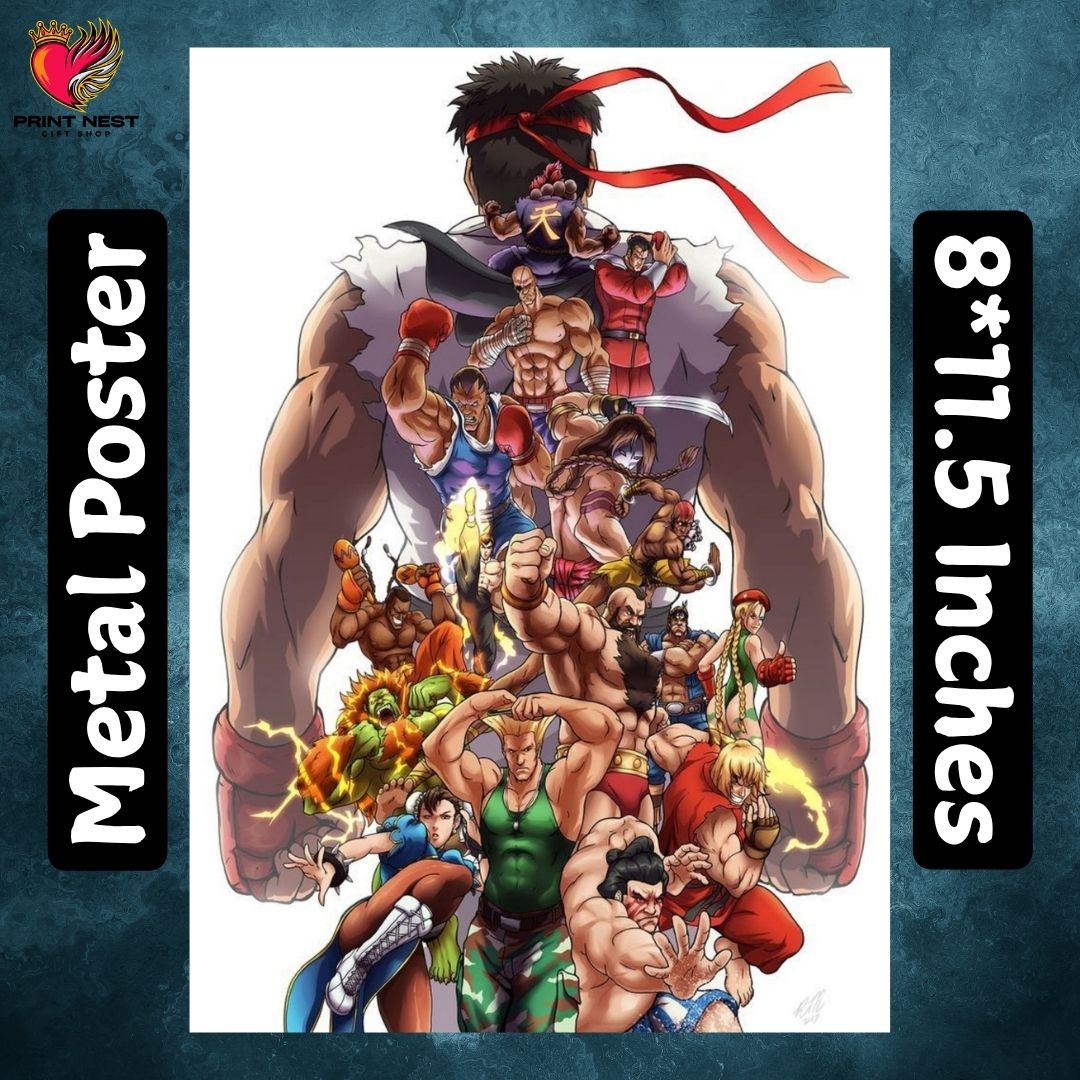 Street Fighter Metal Posters