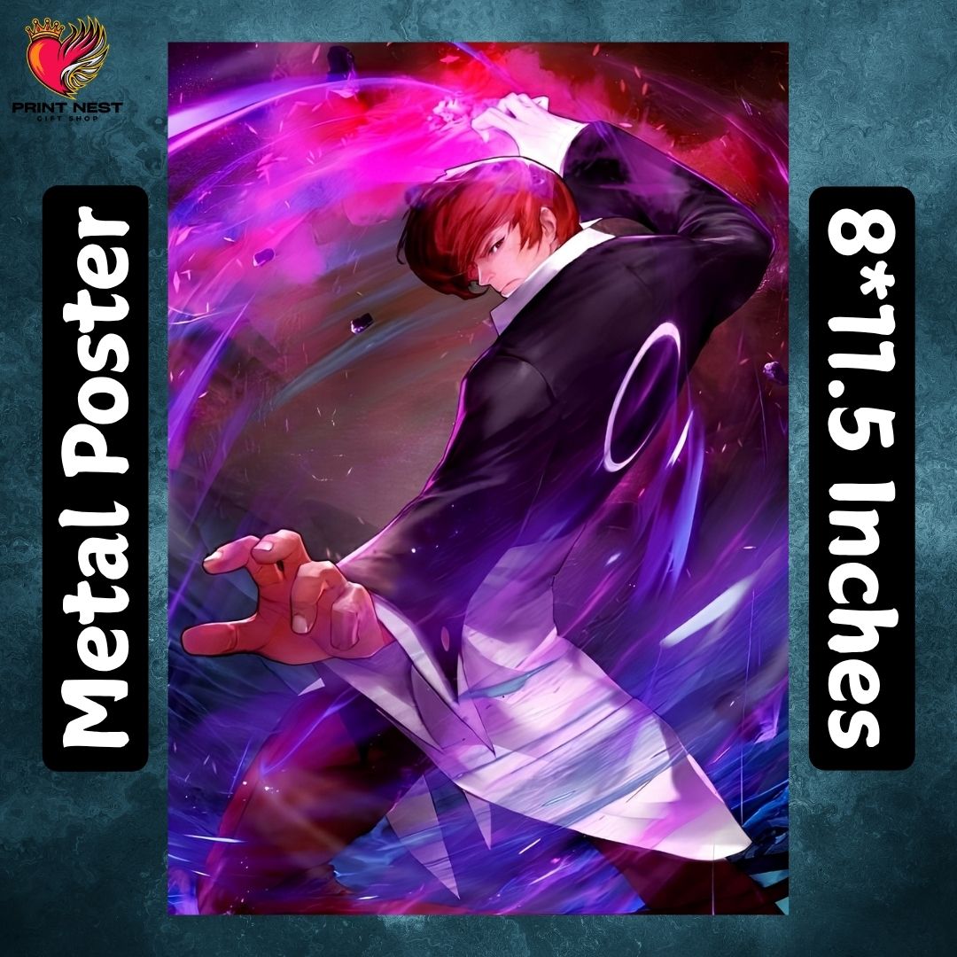 King of Fighters Metal Poster