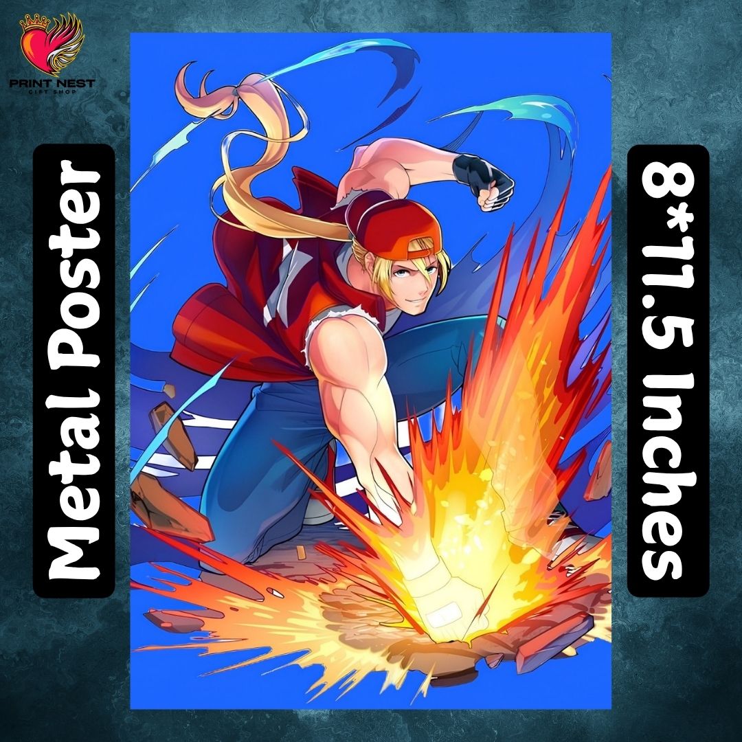 King of Fighters Metal Poster