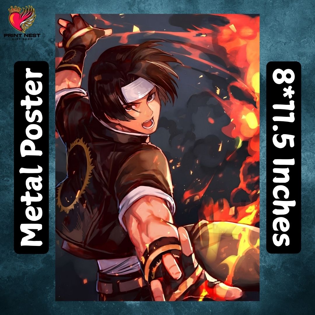 King of Fighters Metal Poster