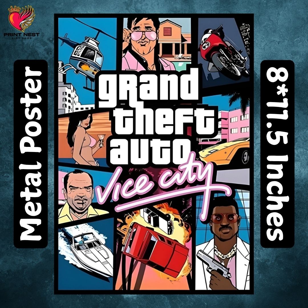 Grand Theft Auto Metal Poster