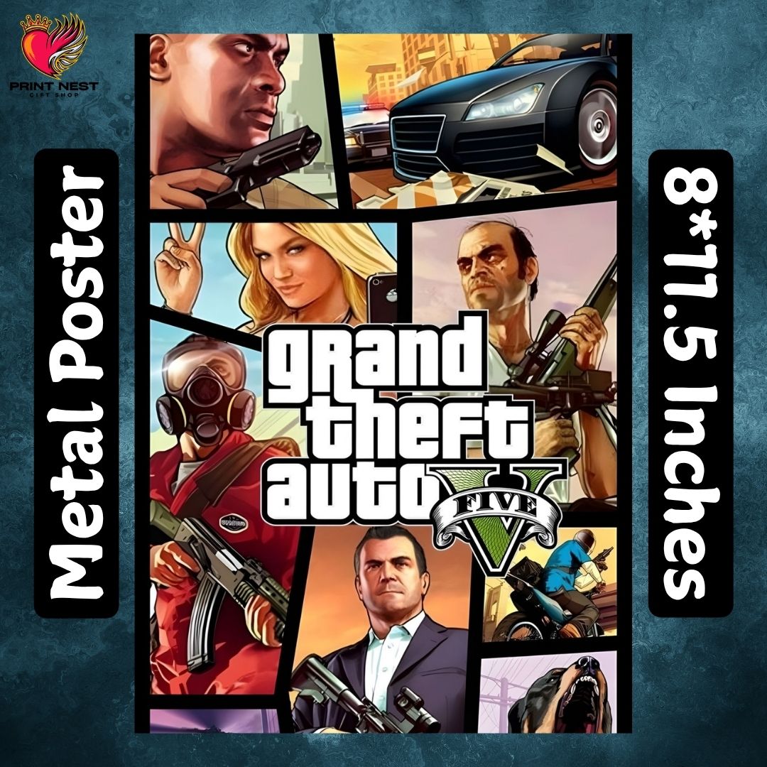 Grand Theft Auto Metal Poster