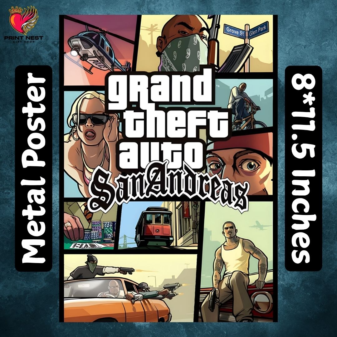 Grand Theft Auto Metal Poster