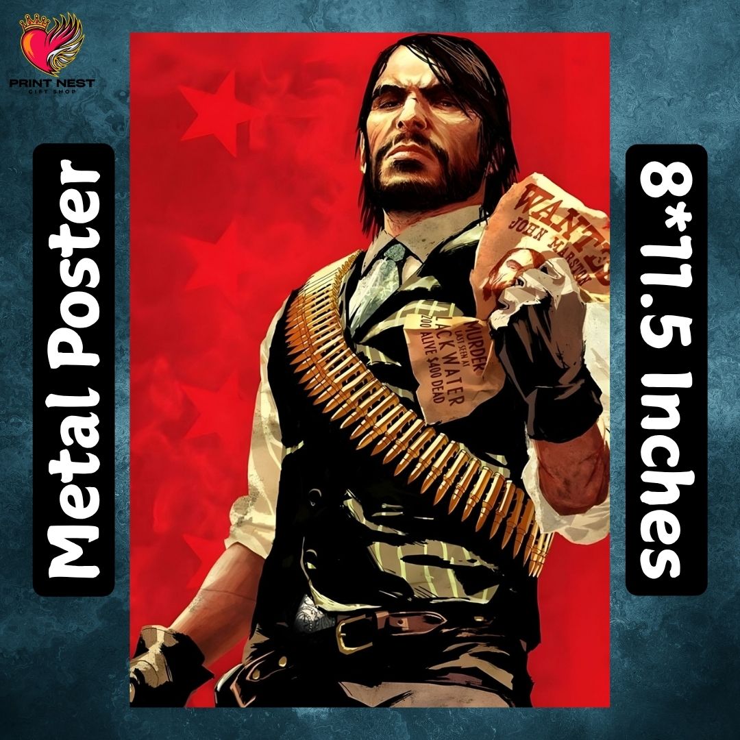 Red Dead Redemption Metal Posters