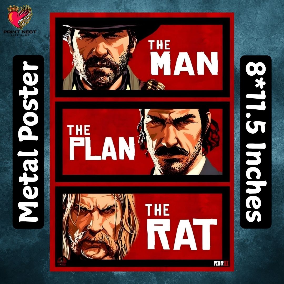 Red Dead Redemption Metal Posters