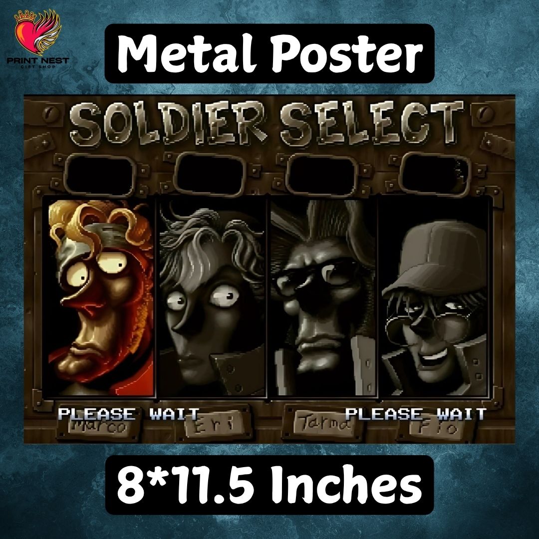 Metal Slug Metal Poster