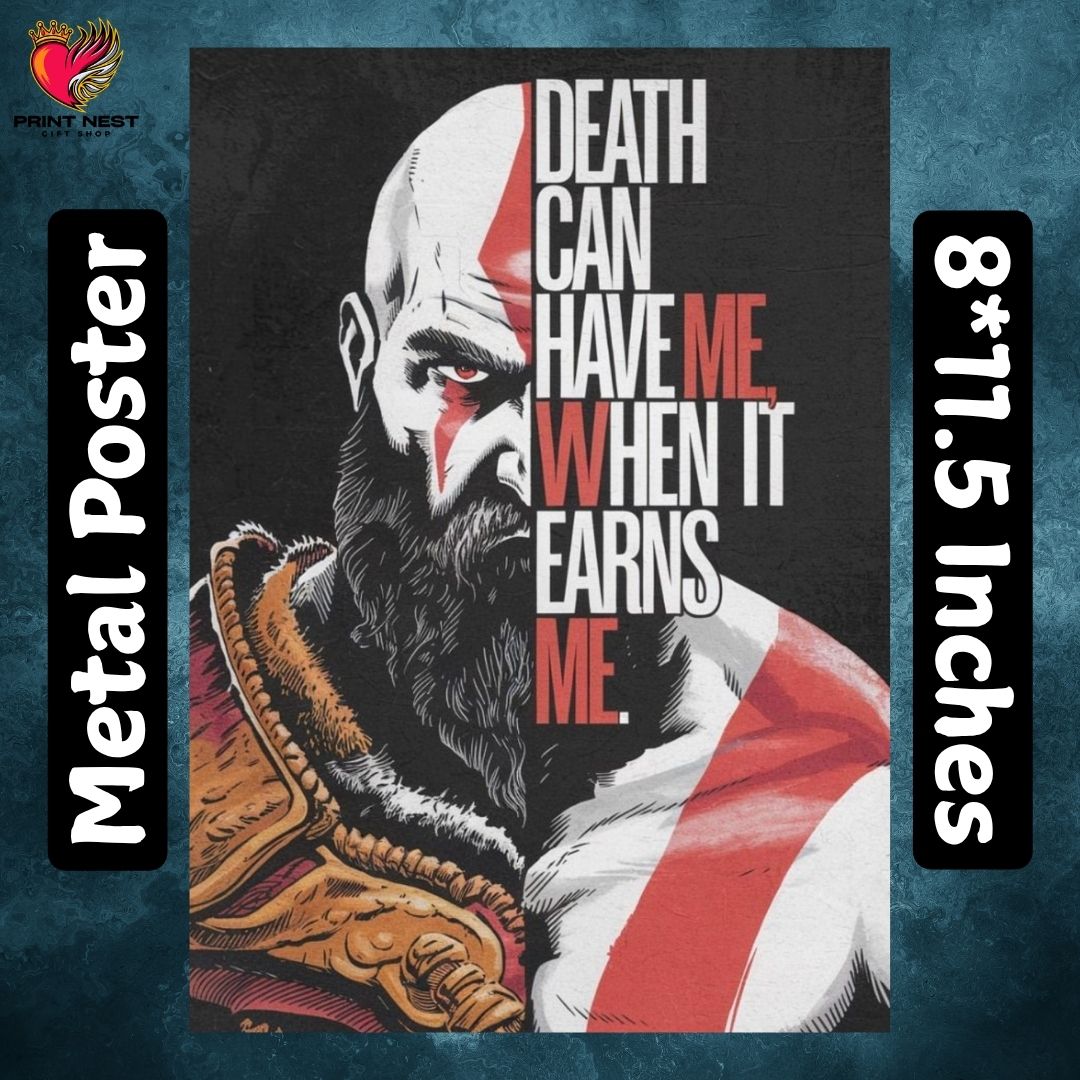 God Of War Metal Poster
