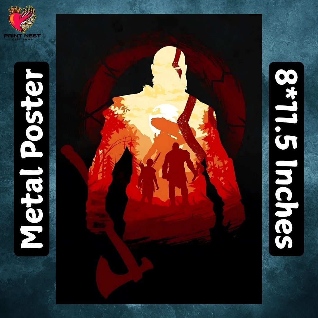 God Of War Metal Poster
