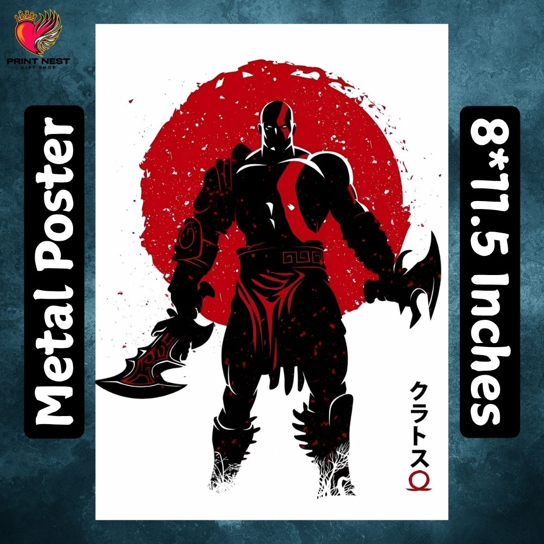 God Of War Metal Poster