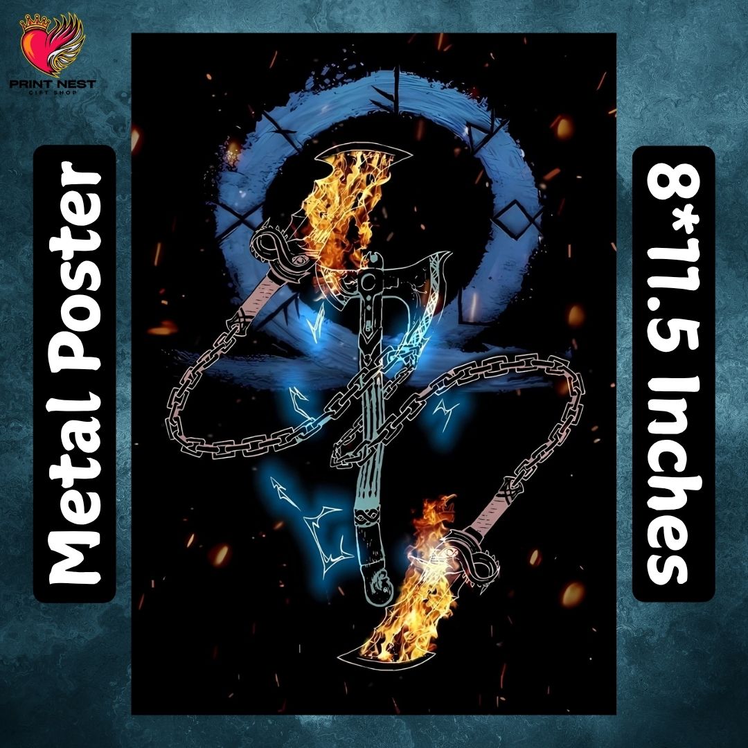 God Of War Metal Poster