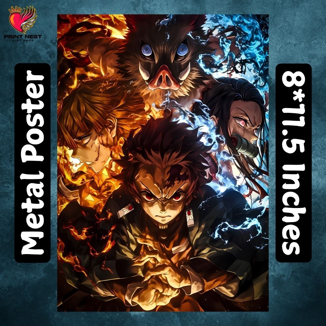 Demon Slayer 1 Metal Poster