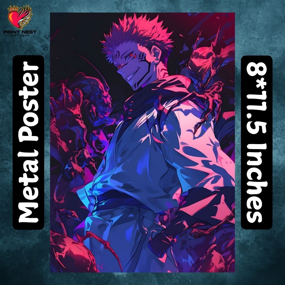 Jujutsu Kaisen Metal Poster