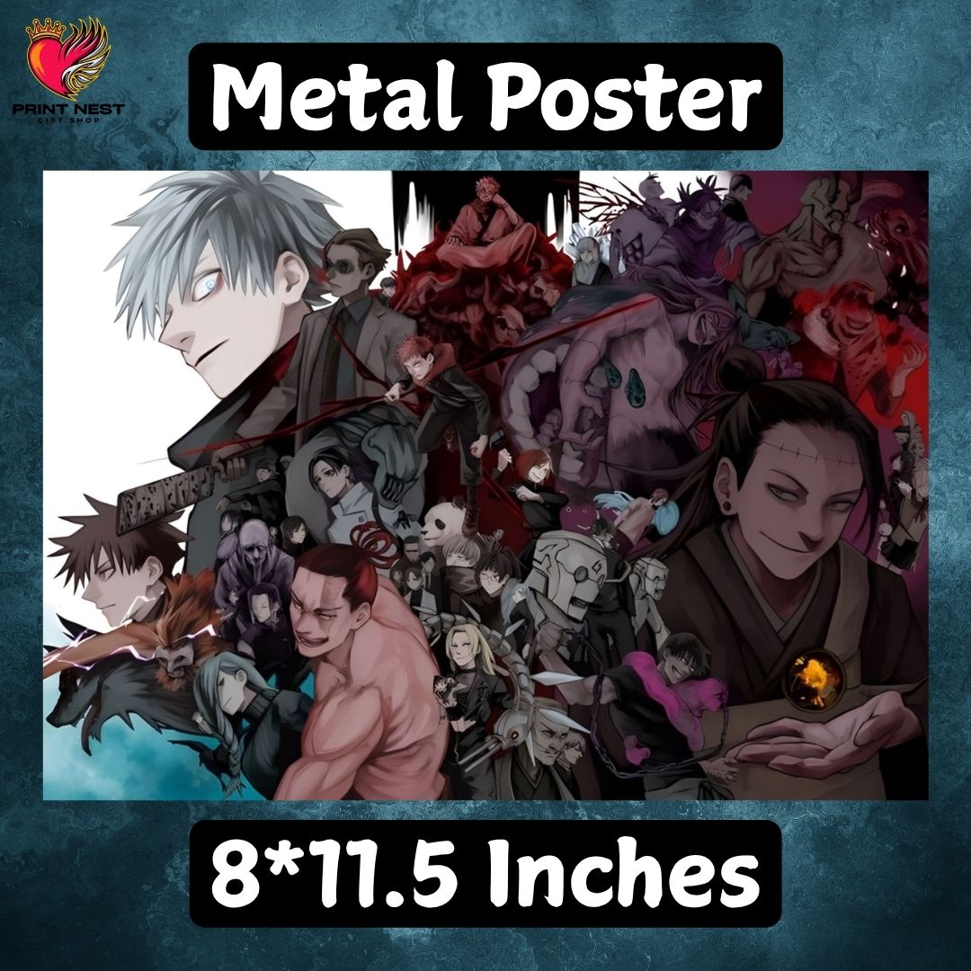Jujutsu Kaisen Metal Poster