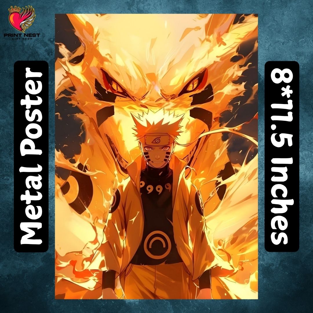 Naruto Metal Poster