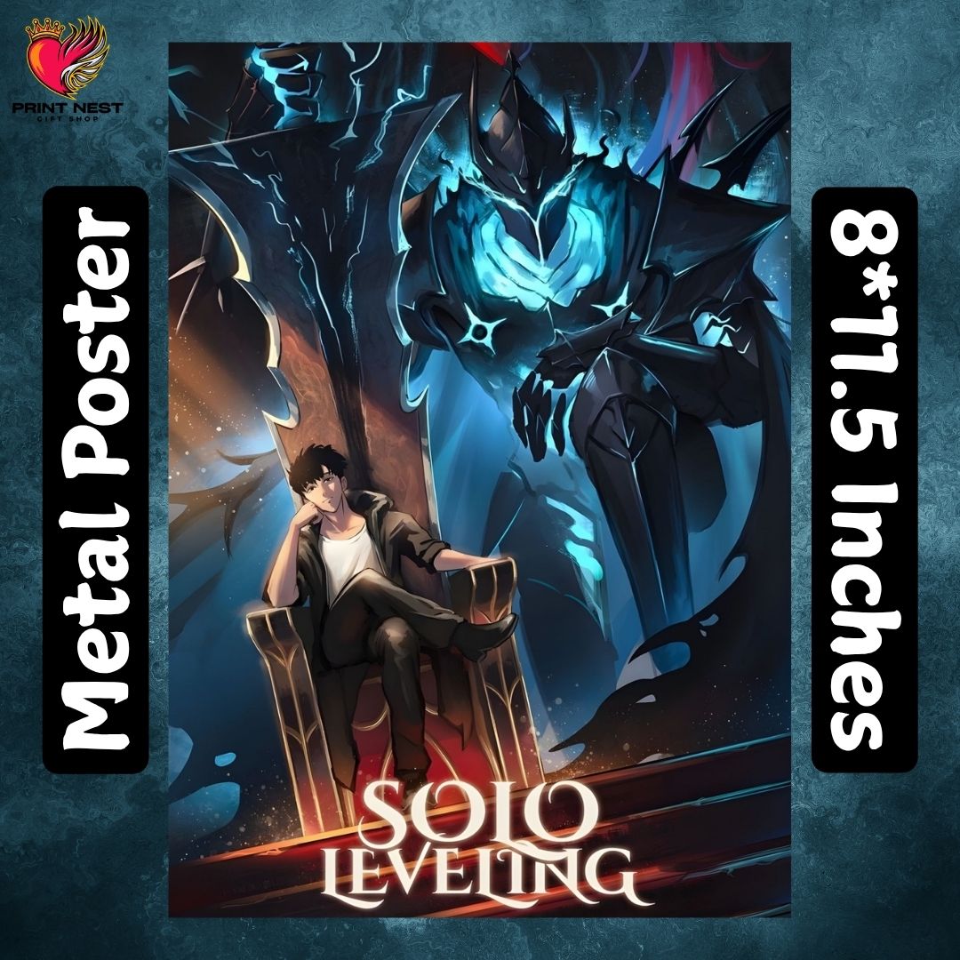 Solo Leveling Metal Postersss