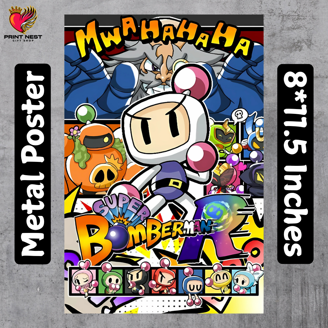 Bomberman Metal Poster