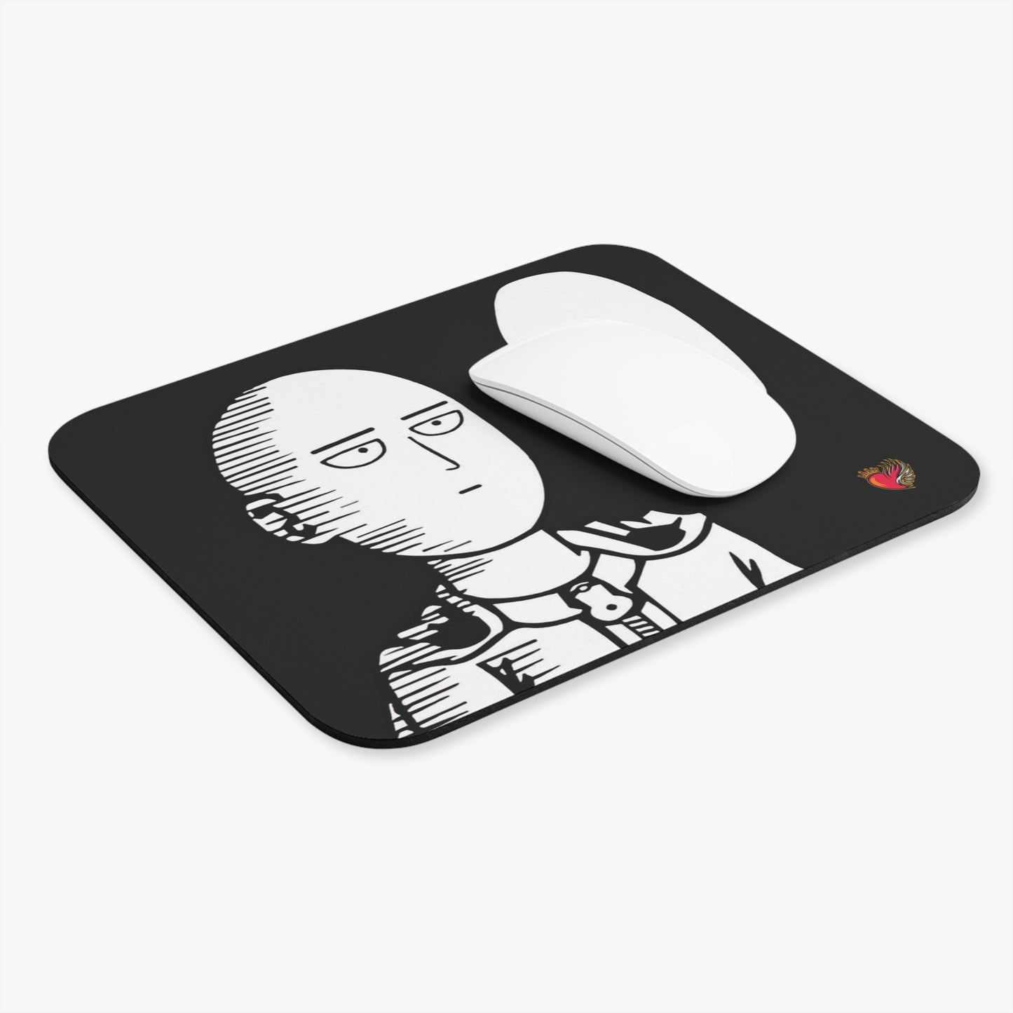 Saitama Poker Face Mouse Pad