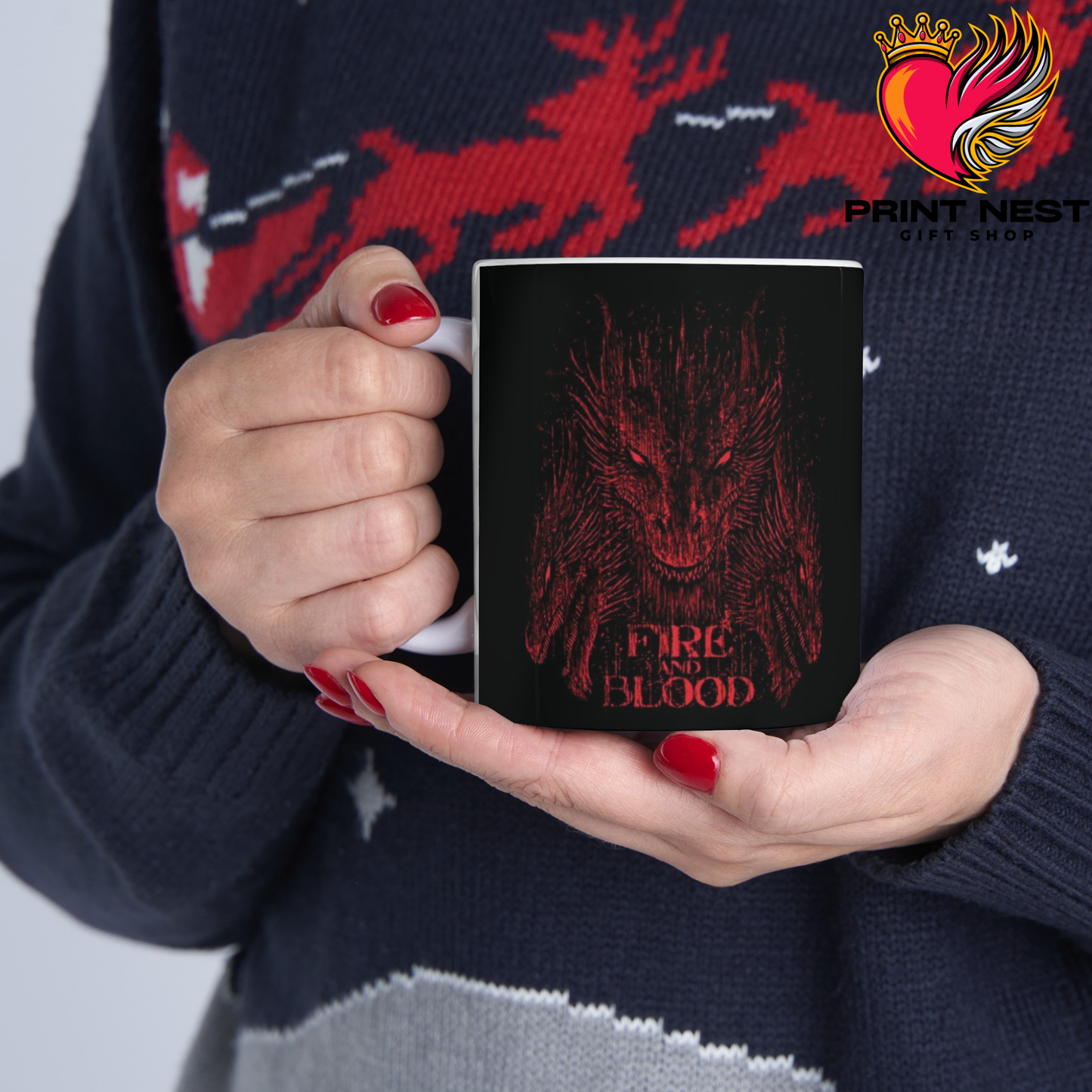 Fire and Blood Mug